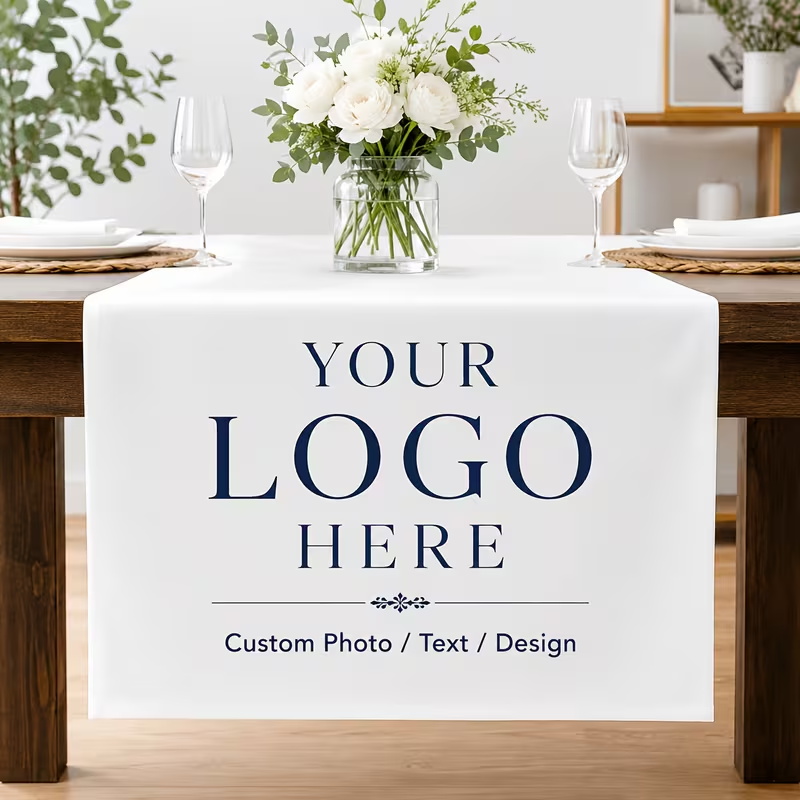 Work Office Furniture - Custom Table Banner Wedding Birthday Party