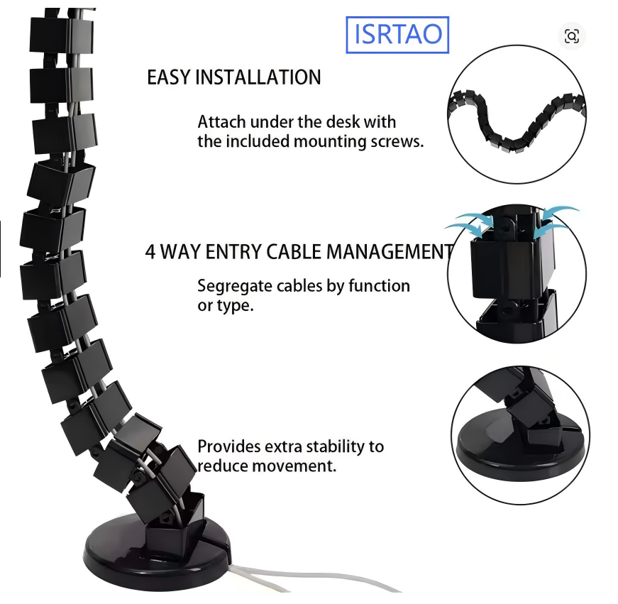 ISRTAO Under Desk Cable Manage - đánh giá và giá Work Office Furniture