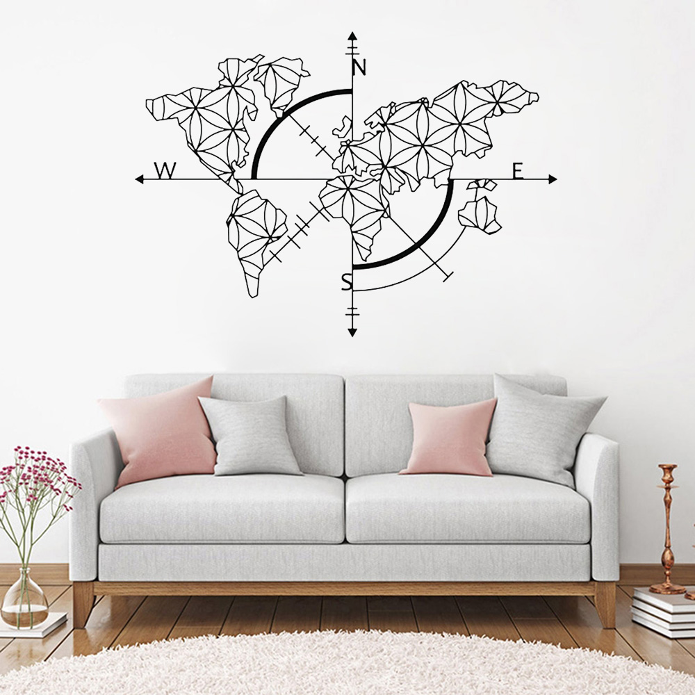 World Map Art Wall Decal World - đánh giá và giá Office Furniture World