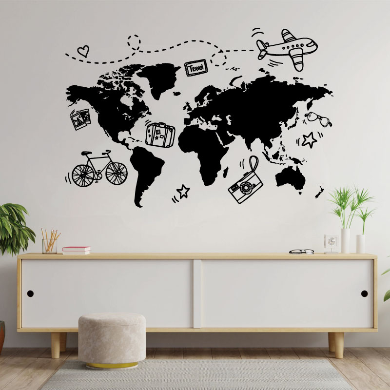 Đi Du Lịch Bản Đồ Thế Giới Dec - đánh giá và giá Office Furniture World