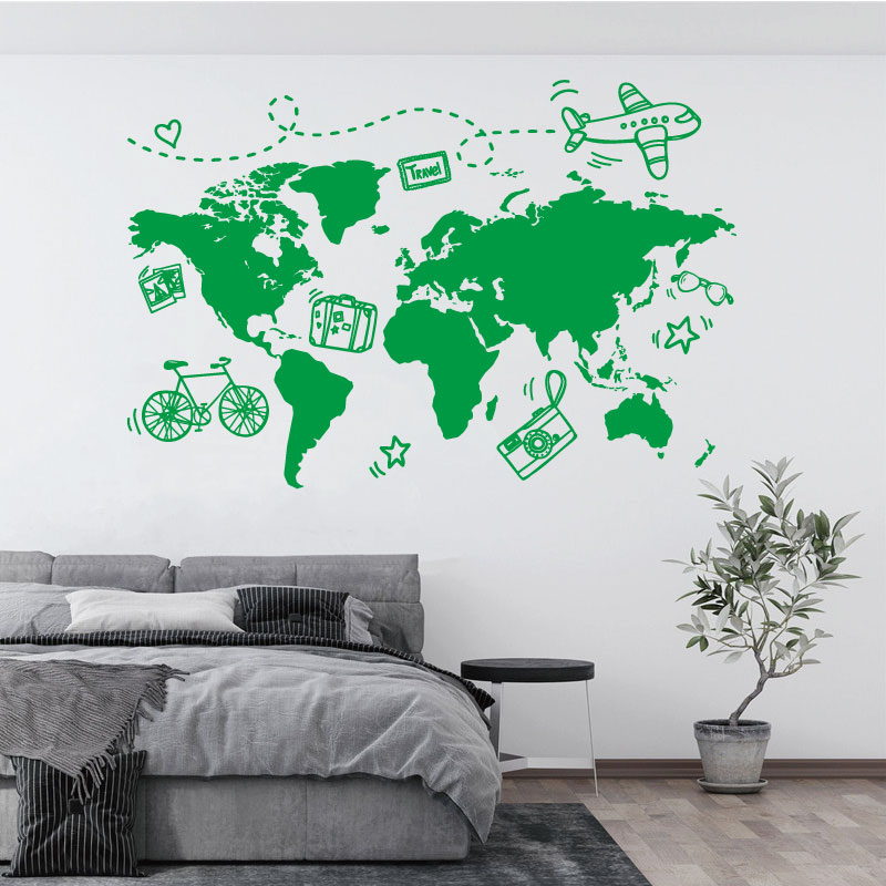 Đi Du Lịch Bản Đồ Thế Giới Dec - đánh giá và giá Office Furniture World