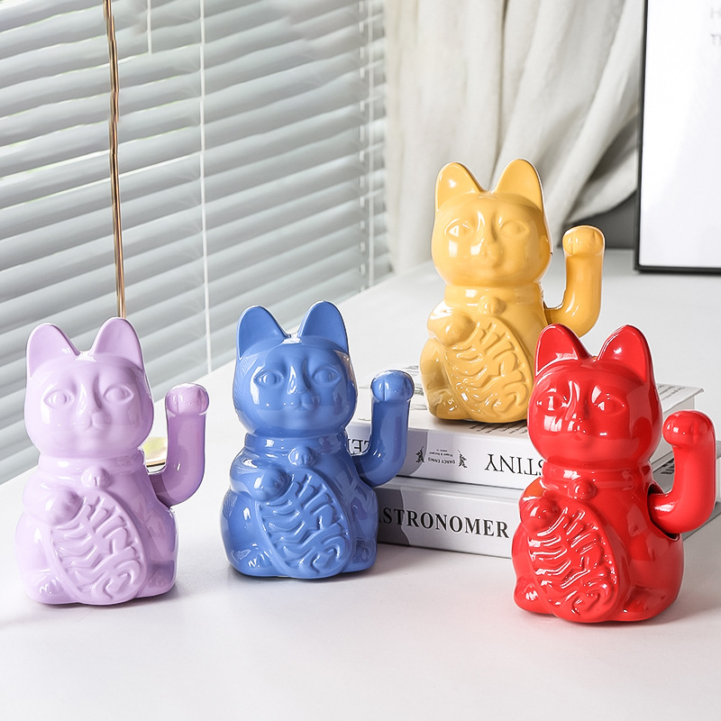 Ceramic Wealth Attracting Cat  - đánh giá và giá Work Office Furniture