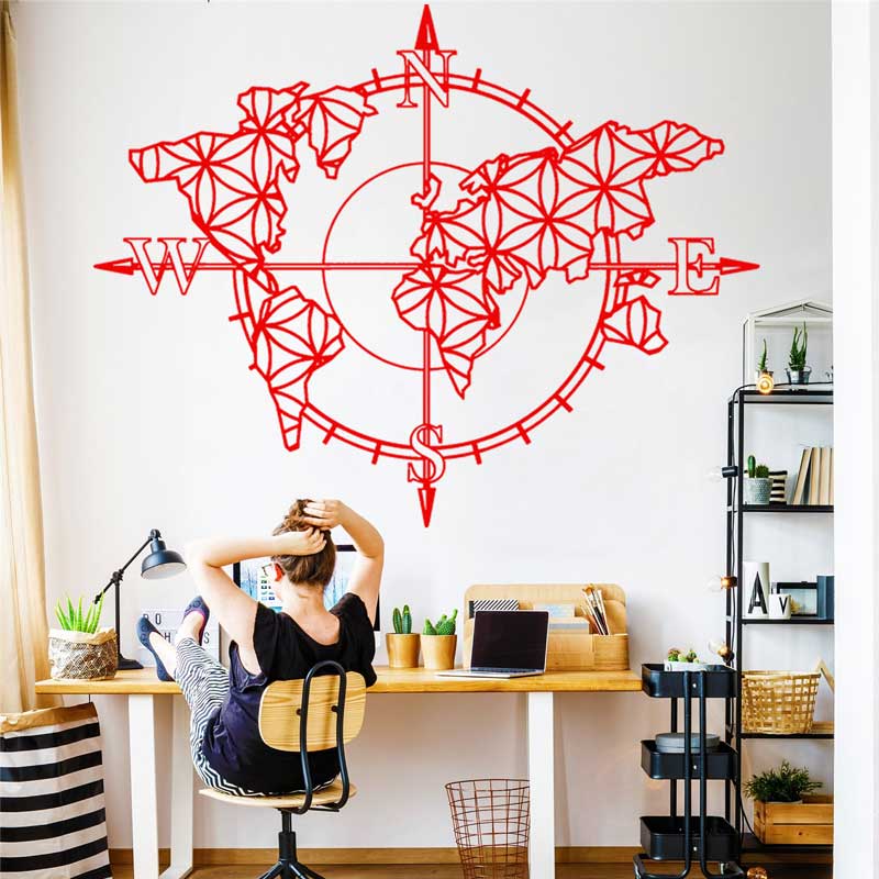 Flower of Life World Map Compa - đánh giá và giá Office Furniture World