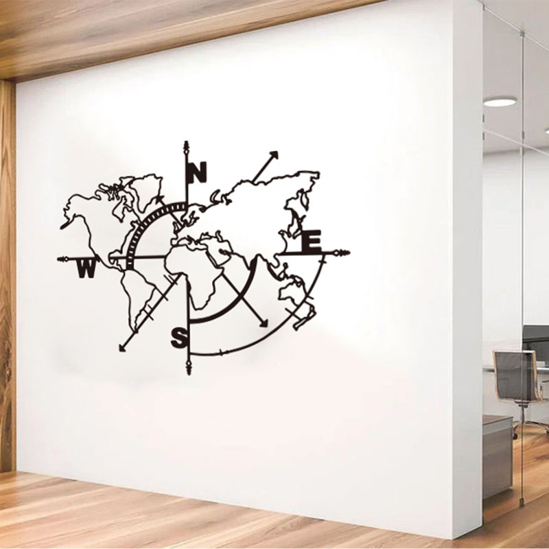Lớn Bản Đồ Thế Giới La Bàn Xe  - đánh giá và giá Office Furniture World