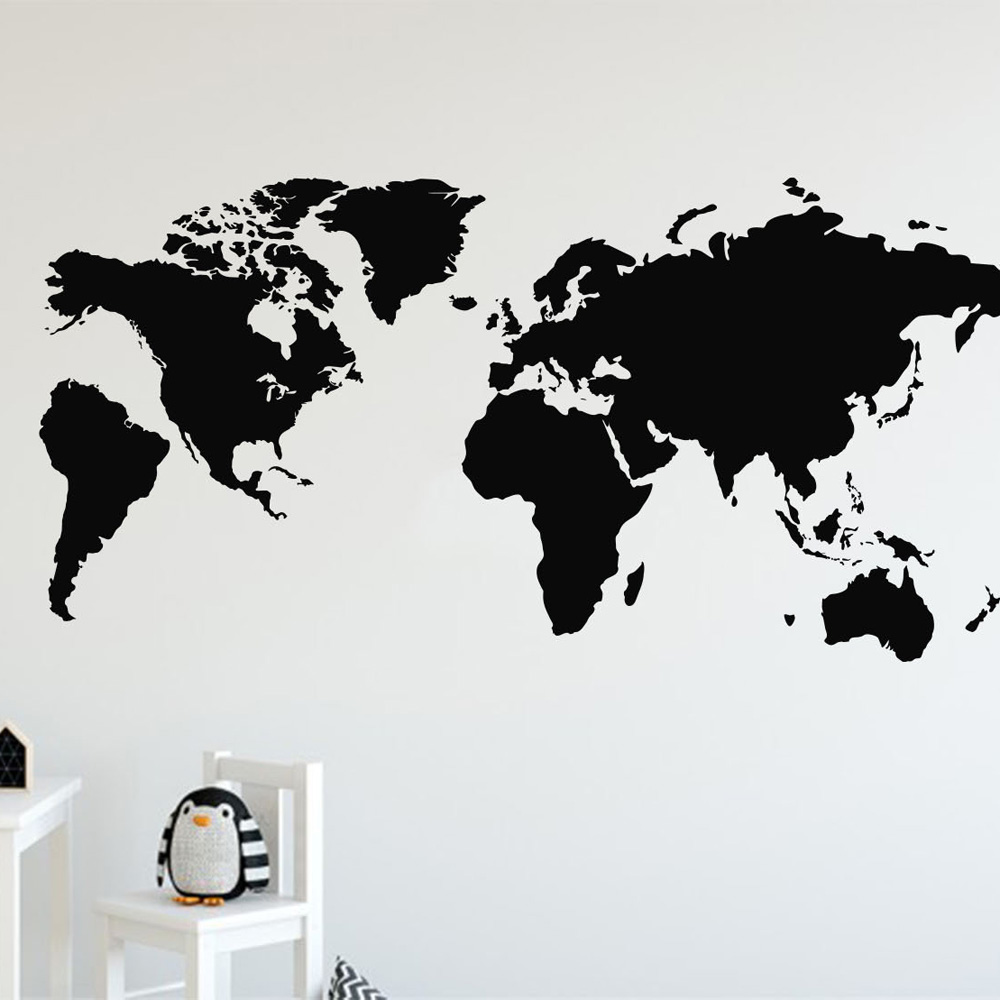 2021 Mới Bản Đồ Thế Giới Decal - đánh giá và giá Office Furniture World