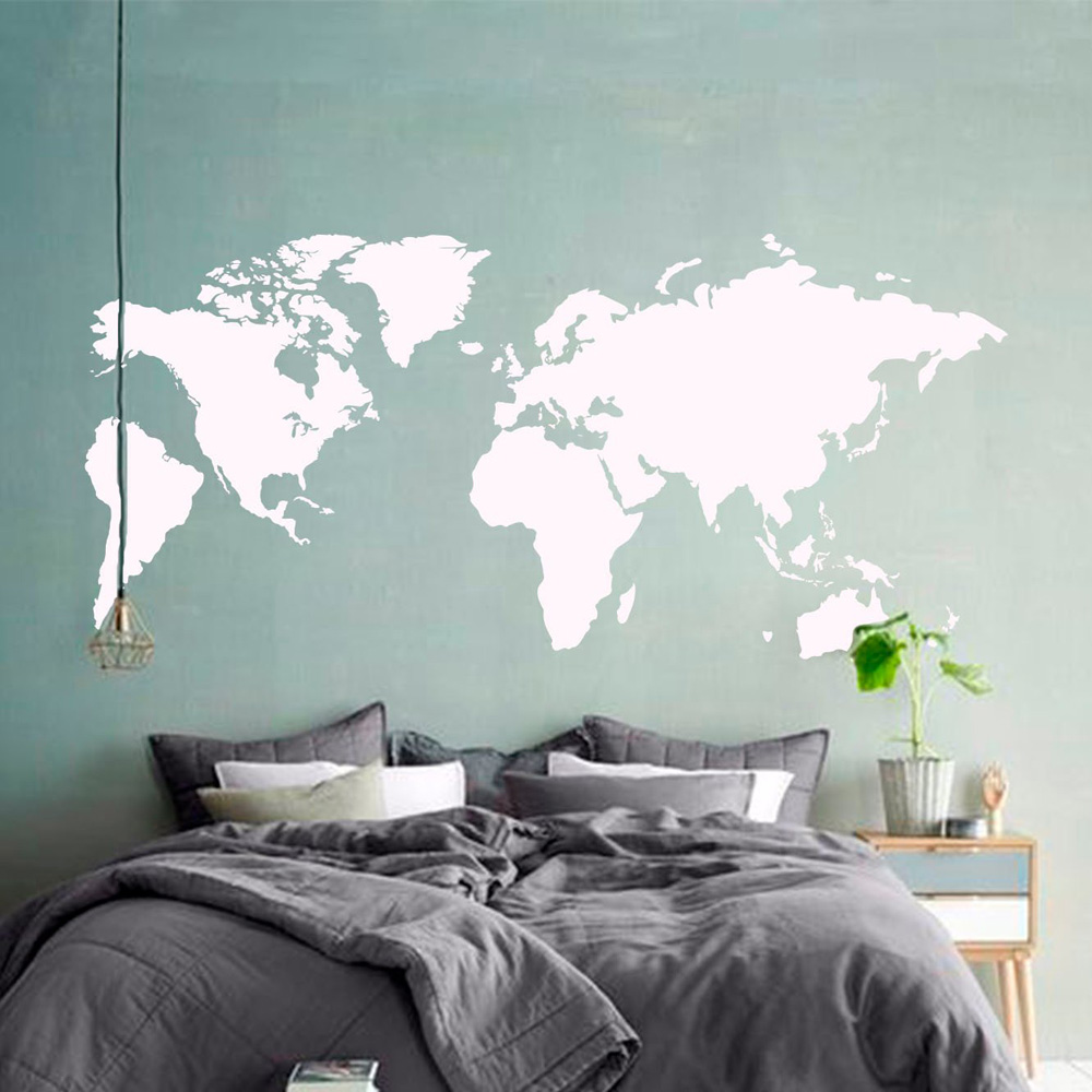 2021 Mới Bản Đồ Thế Giới Decal - đánh giá và giá Office Furniture World