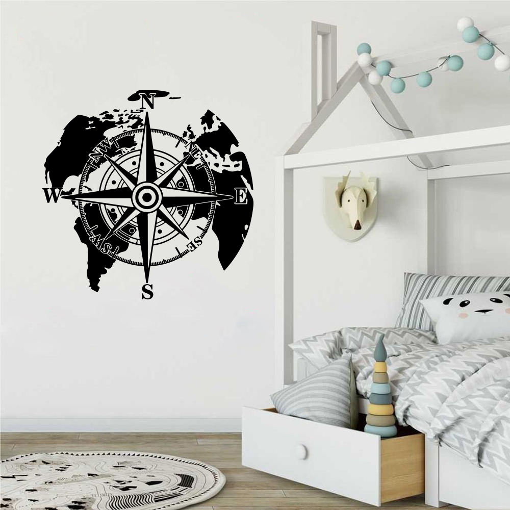 Modern World Map Compass Campe - đánh giá và giá Office Furniture World