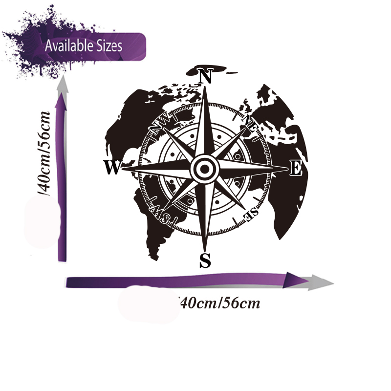 Modern World Map Compass Campe - đánh giá và giá Office Furniture World